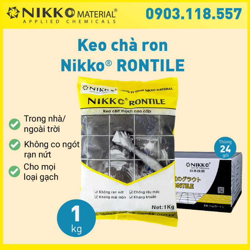 NIKKO RONTILE – Keo chà ron chuyên dụng gốc xi măng