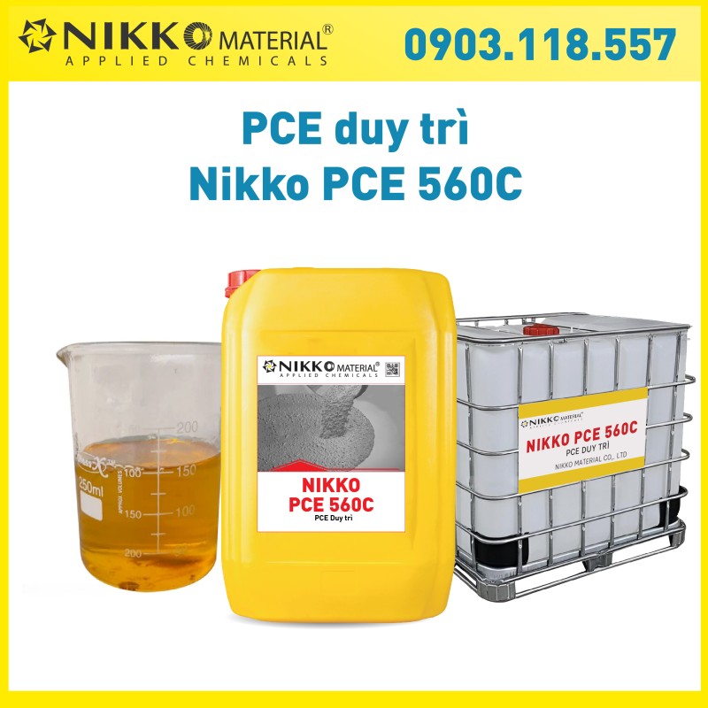 NIKKO 560C - Phụ gia duy trì polycarbonxylate (PCE) hiệu suất cao