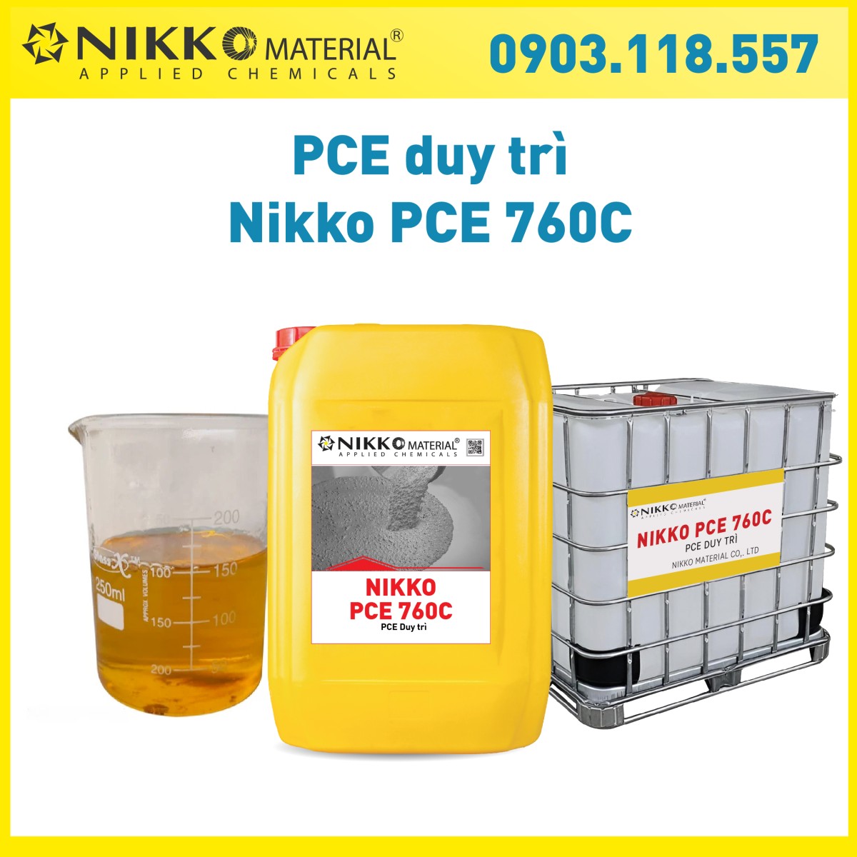 NIKKO 760C - Phụ gia duy trì polycarbonxylate (PCE) hiệu suất cao