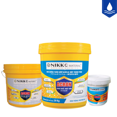 NIKKO ACRON – Chống thấm gốc Acrylic một thành phần (Kháng UV & độ đàn hồi cao)