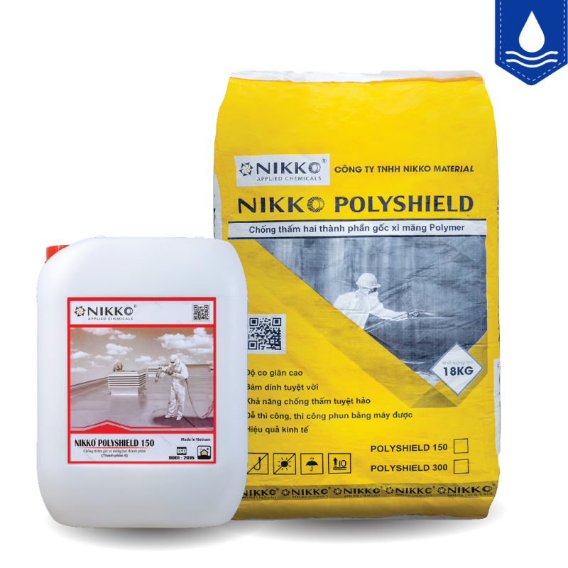 NIKKO POLYSHIELD 150 - Chống thấm 2 thành phần gốc xi măng